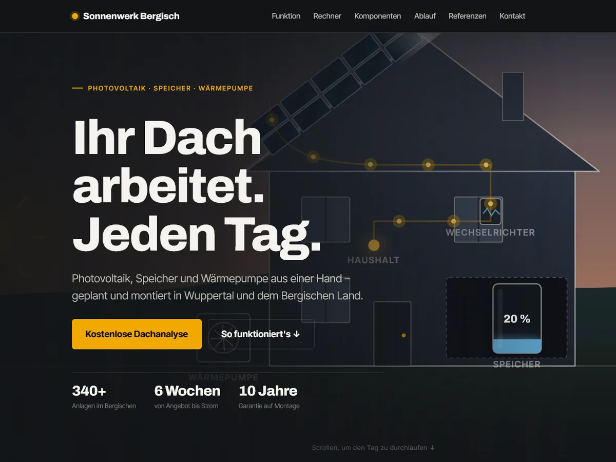 Beispiel-Website Sonnenwerk Bergisch
